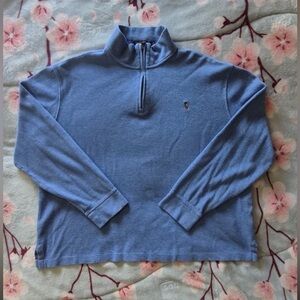 Ralph Lauren Light Blue Half-Zip Pullover Sweater
